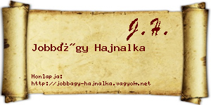 Jobbágy Hajnalka névjegykártya